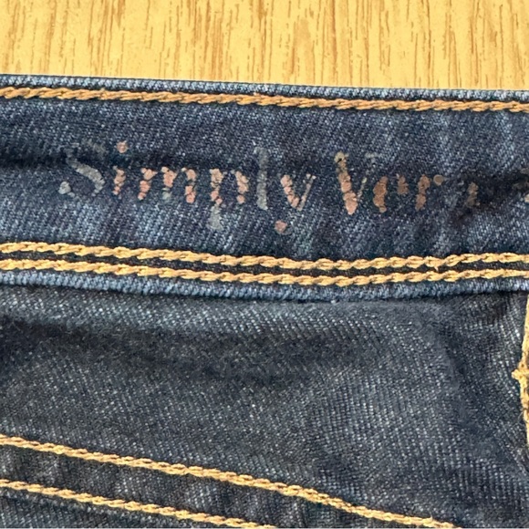 Simply Vera Wang Skinny Jeans Size 6 Dark Wash Mid Rise Stretch Denim - Picture 11 of 15